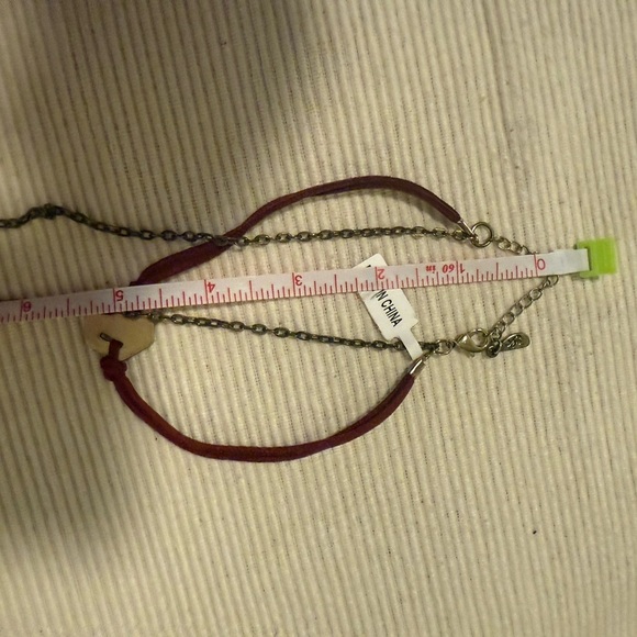 Boho Layered Necklace Set – Geometric Choker & Long Pendant with Tassel - Picture 6 of 7